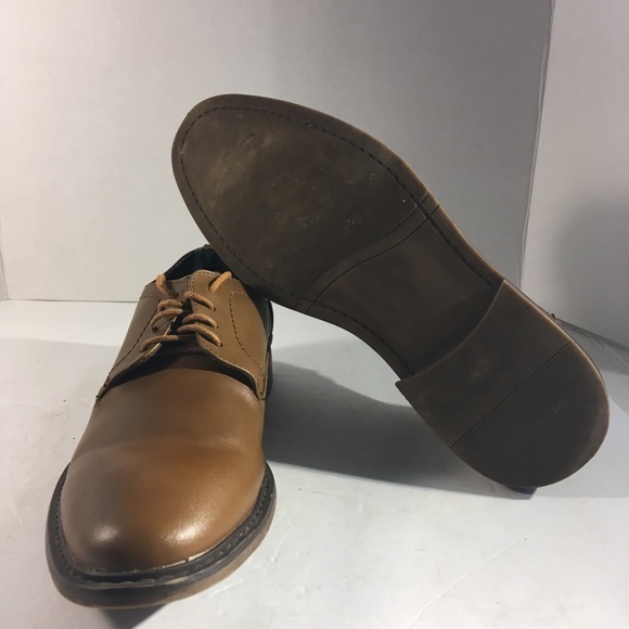 Joseph Abboud “Greyson” Brown Leather Oxford Shoe main image 6